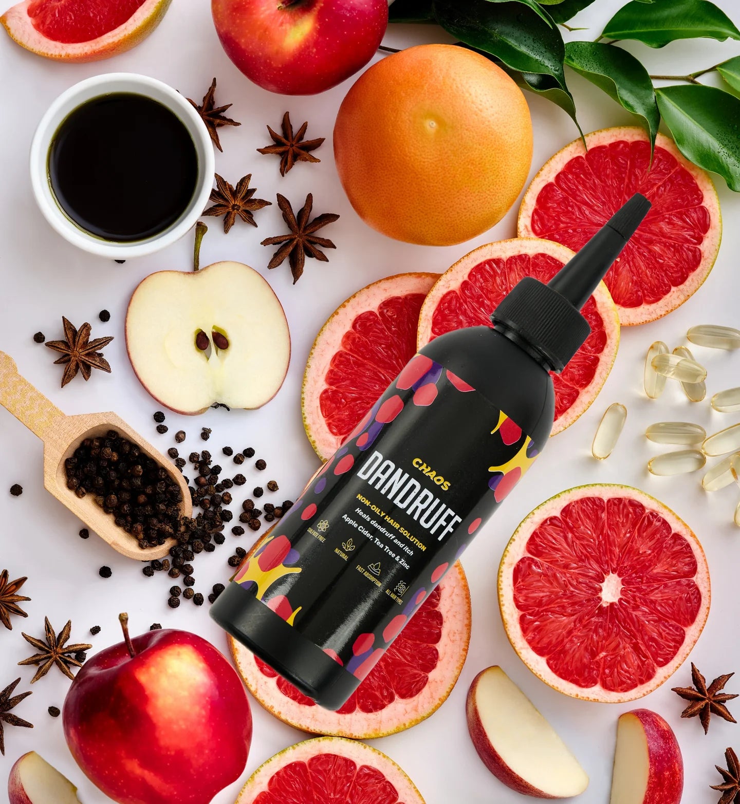 Dandruff - NON-OILY NATURAL HAIR SOLUTION 120ml