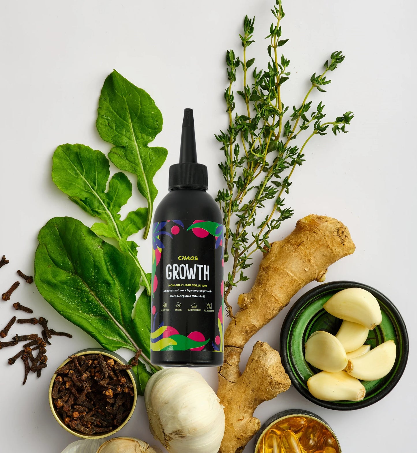 Growth - NON-OILY Natural HAIR SOLUTION 120ml