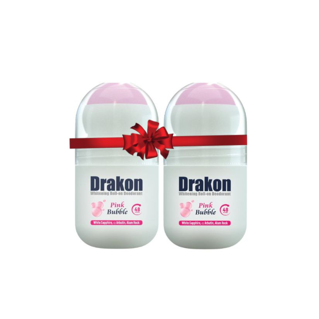 Drakon Whitening Roll-on Pink Bubble 1+1