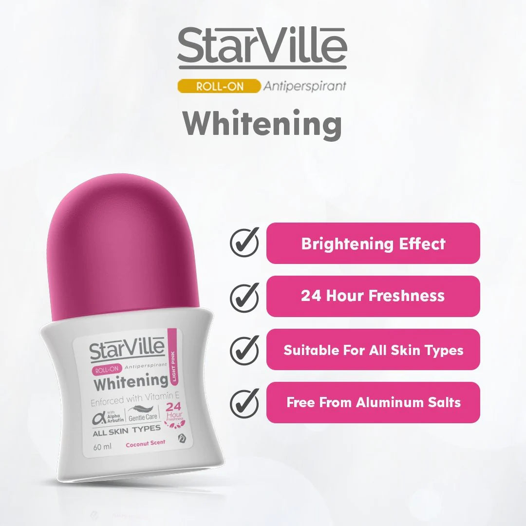 Starville Whitening Roll on Light Pink with Coconut Scent