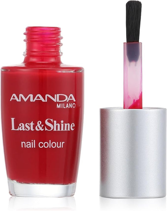 Amanda Milano Last and Shine Nail Polish - 427 Red, 12 ml