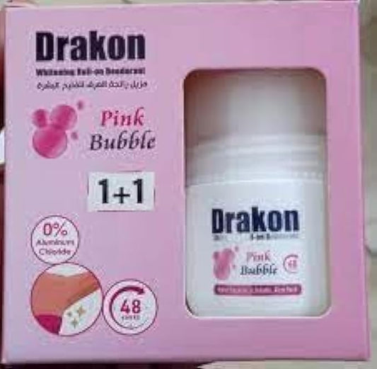 Drakon Whitening Roll-On Deodorant Pink Bubble (1+1) Promo Pack