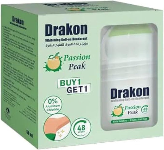 Drakon Whitening Roll-On Deodorant - Passion Peak 2psc