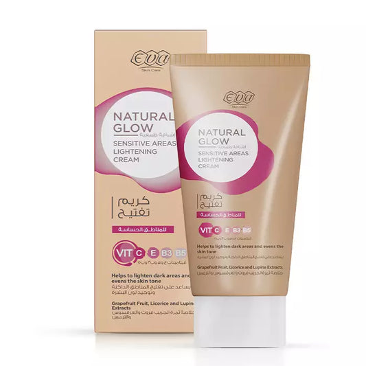 Natural Glow Lightnening Cream For Sensitive Areas