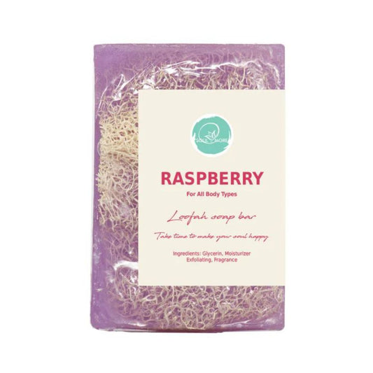 Raspberry Loofah Soap